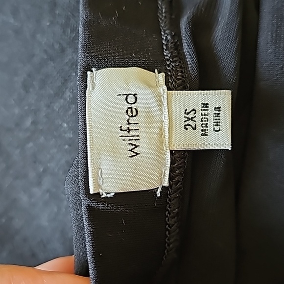 ARITZIA Wilfred fiction Tube Midi Skirt Stretch Black Size 2XS - Picture 10 of 11